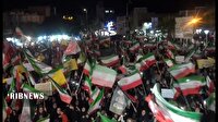 تداوم حضور حماسی مردم ایران در خیابان‌ها برای حمایت از نیرو‌های مسلح