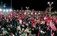 برگزاری آیین بزرگداشت هفتمین شب تدفین رهبر شهید در حرم مطهر رضوی