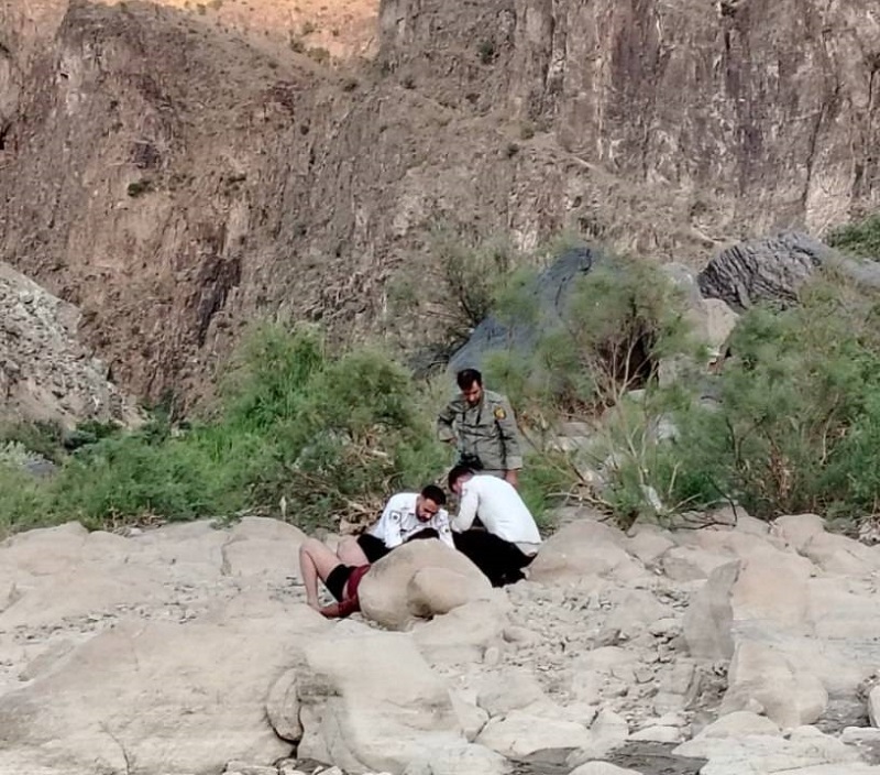 نجات جان طبیعت‌گرد در منطقه حفاظت‌شده دربند مشکول اردبیل
