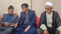 دیدار جمعی از مسئولین هشترود با خانواده شهید سلامی