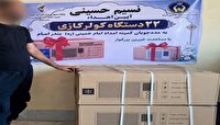 اهدای ۲۲ دستگاه کولر گازی به مددجویان کمیته امداد بندر امام خمینی