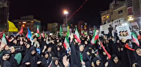 حضور و همبستگی مردم شهرستان قدس در یکصد و نوزدهمین شب