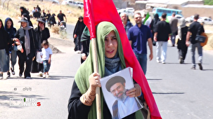 برگزاری مراسم پیاده روی دلدادگان حسینی در زنجان