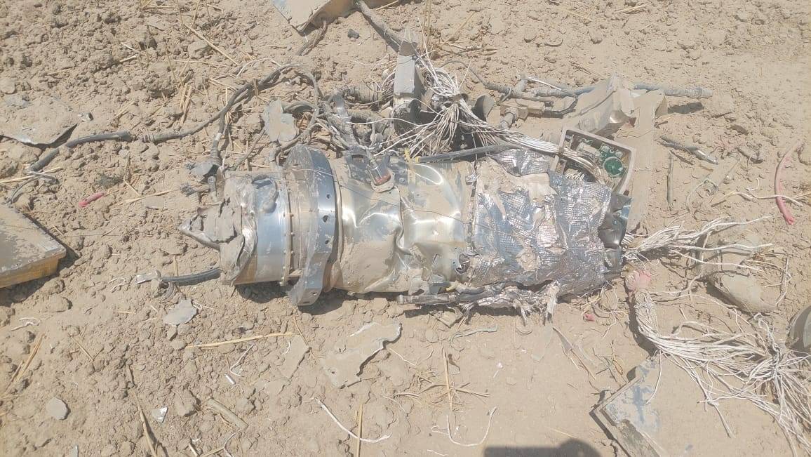 کشف بقایای موشک متخاصم در زرین‌دشت فارس