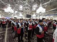 یک تجربه متفاوت برای جوانان هلال‌احمر اصفهان در حرم امام رضا(ع)