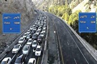 جاده چالوس به سمت مازندران یکطرفه است