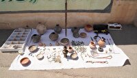 کشف‌ و ضبط بیش از ۱۰۰ قلم شیء تاریخی در نقده