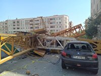 تخریب بخشی از یک ساختمان به دلیل حادثه برای تاورکرین