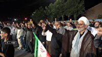 تجمع گسترده شهروندان مهاباد در حمایت از نیرو‌های مسلح و جبهه مقاومت