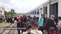 اعزام ۴۰۰ زائر اربعین با قطار راه‌آهن شمال