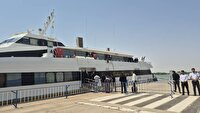 انتقال زائران حسینی از مسیر آبی خرمشهر به بصره
