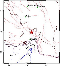زمین لرزه در سرگز حاجی آباد هرمزگان