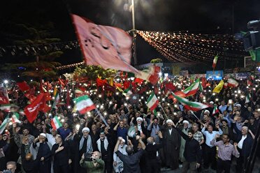 پشتیبانی از نظام در شب ۱۵۰ تجمعات شبانه مردم مازندران
