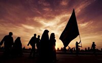 پیاده‌روی کاروان جاماندگان «علمدار کربلا» از آران و بیدگل به سمت مشهد اردهال