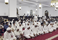 برگزاری مراسم هفته وحدت در مسجد جامع شهر طبل قشم