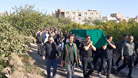 تشییع پیکرمادر شهید نصراللهی زاده در قم